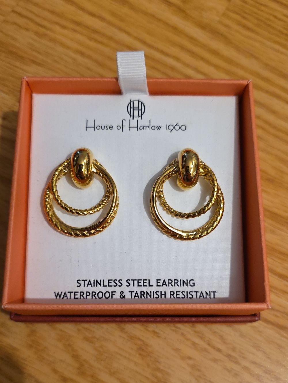 House of Harlow 1960 Gold Hoop Earrings
